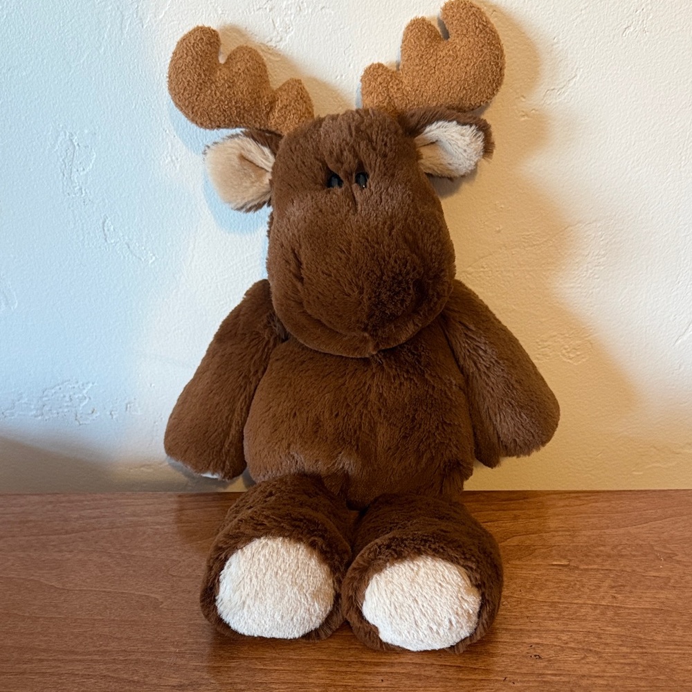 Cuddly Brown Moose Plush Toy